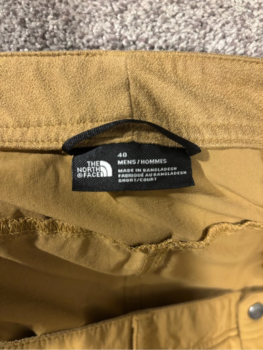 The North Face Men's Tan Cargo Hiking Pants